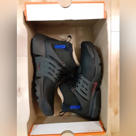 Mens Nike Air Presto Mid Utility Sneakers Black Blue Brand New - Picture 8 of 8